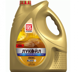 Масло "Лукойл-Люкс" моторное 10W40 п/синт. 5 л. API SL/CF (1/3)